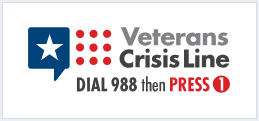 Veterans Crisis Line. Dial 988 then press 1.
